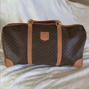 Authentic Vintage Celine Macadam Boston 45 Travel Bag